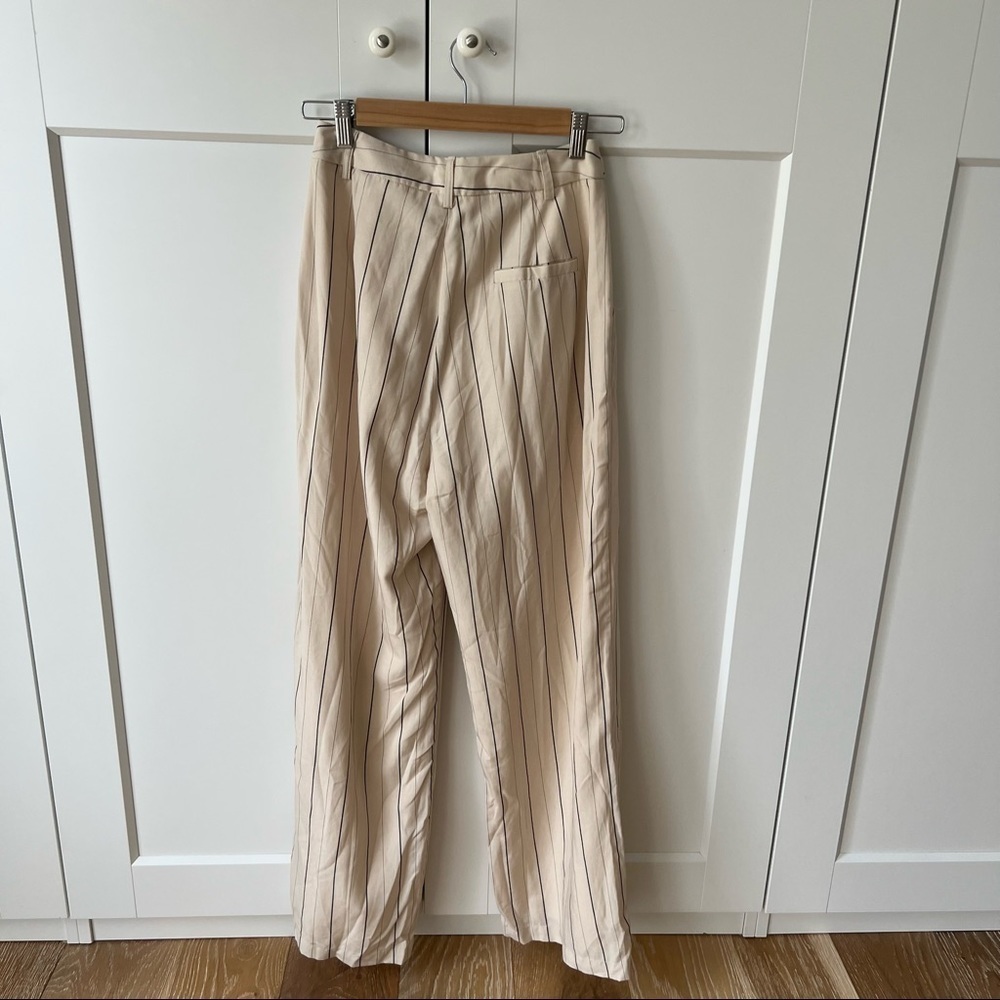 DISSH CELLE Cream Stripe Blazer WidePants Blazer & PantSuit. sz4. & sz.2. - Picture 13 of 17